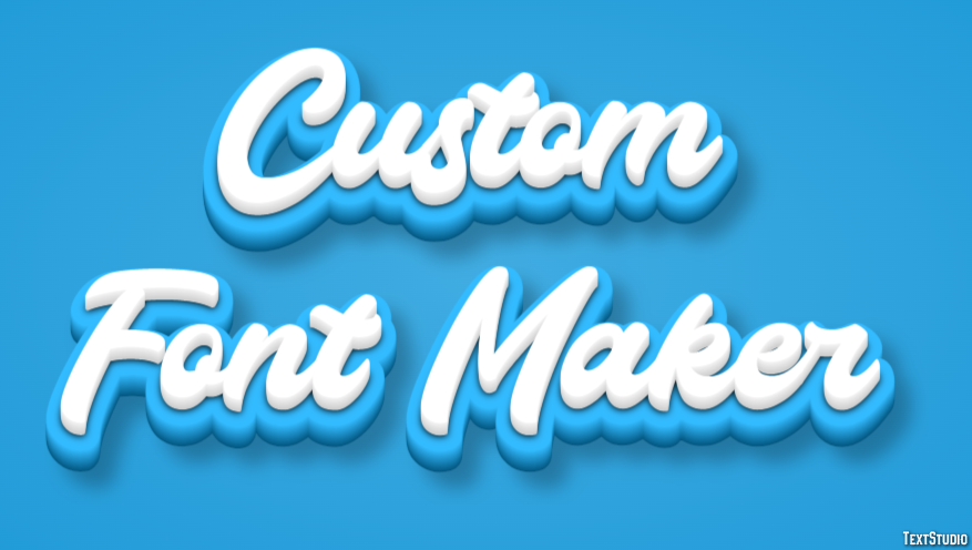 Custom Font Maker Эффект текста