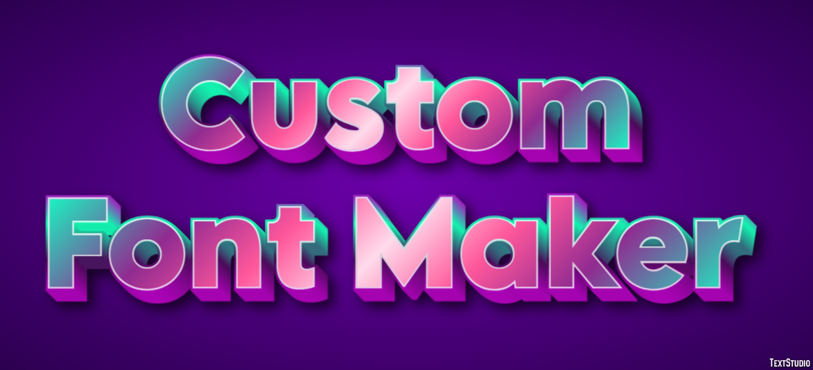 Custom Font Maker Эффект текста