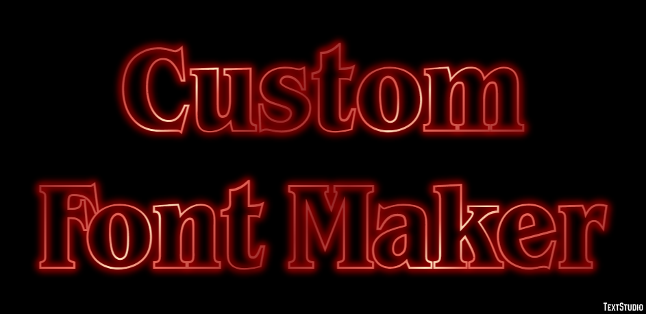 Custom Font Maker Эффект текста