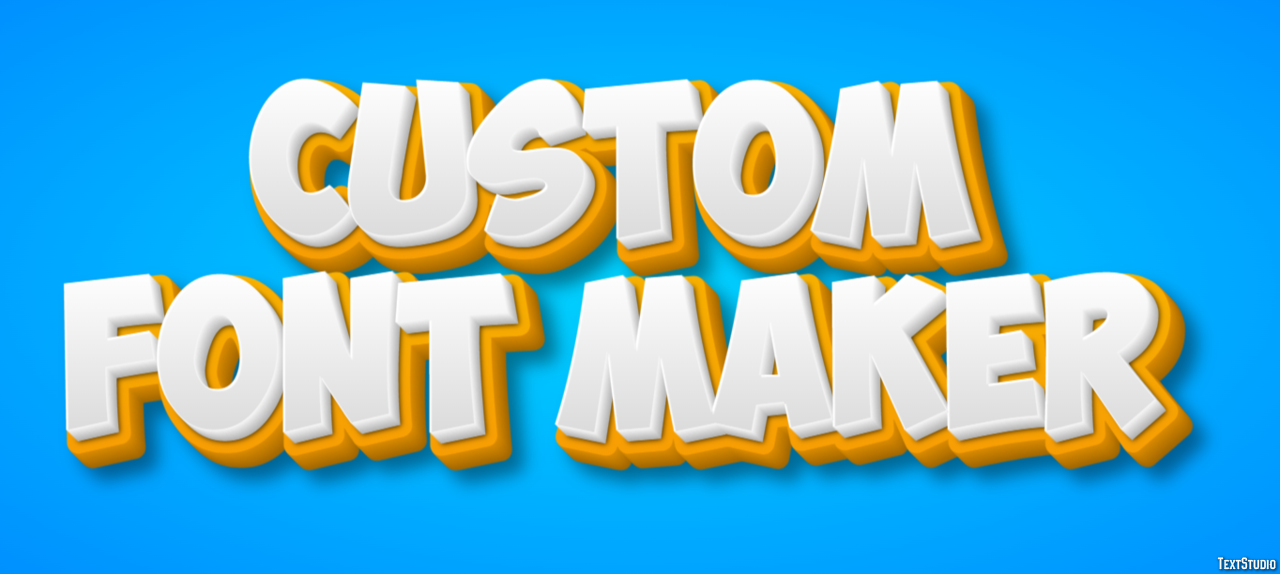 Custom Font Maker Эффект текста