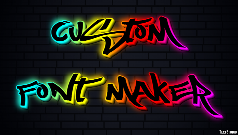 Custom Font Maker Эффект текста
