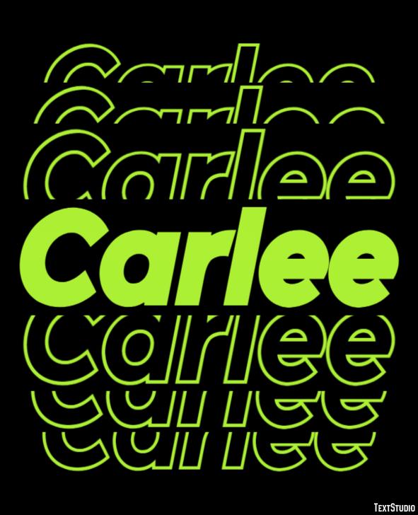 Carlee Text Effect