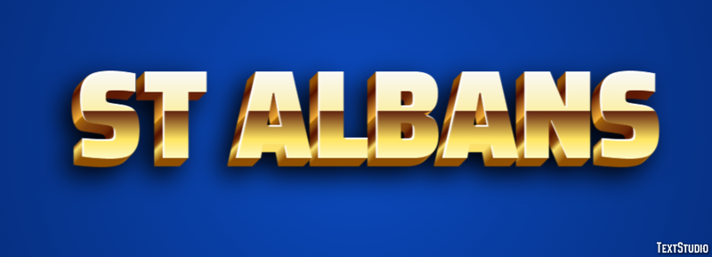 St Albans Tekst Effect