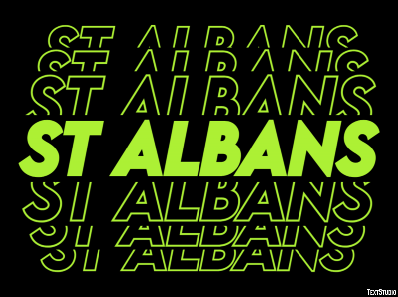 St Albans Texteffekt