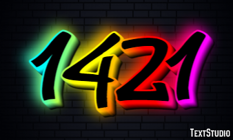 1421 Tekst effect