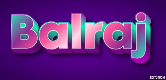 Balraj Text Effect