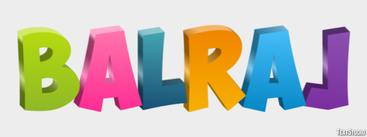 Balraj Text Effect