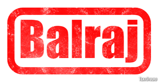 Balraj Text effect