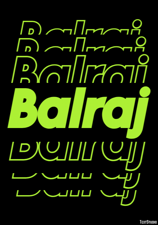 Balraj Text Effect