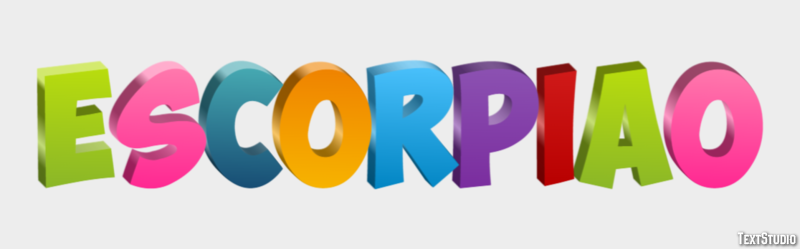 Escorpião テキスト効果