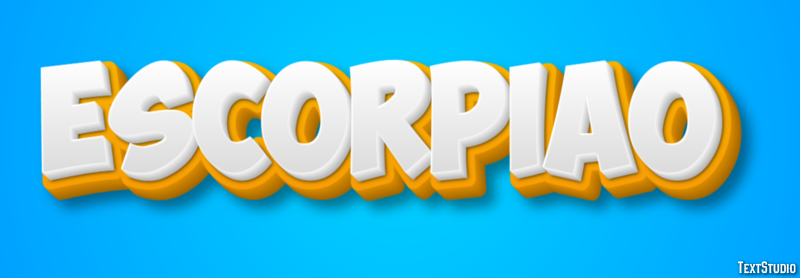 Escorpião テキスト効果