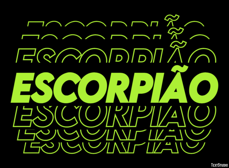 Escorpião テキスト効果