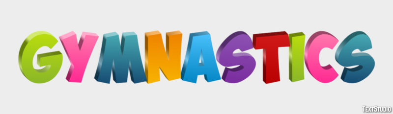 Gymnastics Text effect