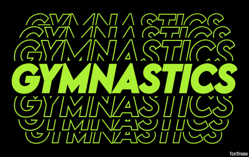Gymnastics Text Effect