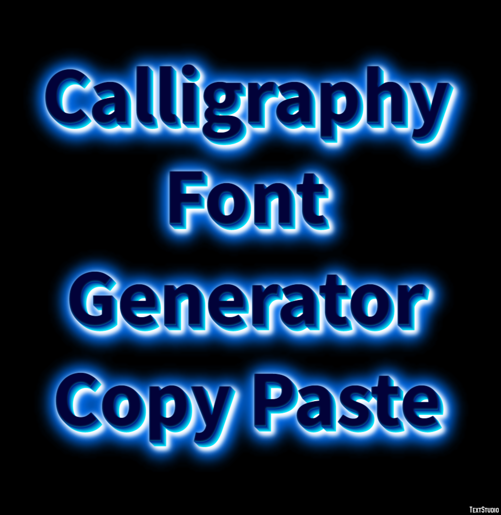 Calligraphy Font Generator Copy Paste テキスト効果