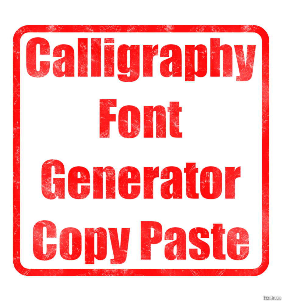 Calligraphy Font Generator Copy Paste テキスト効果