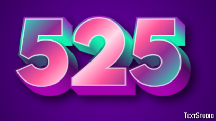 525 Text Effect