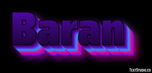 Baran Efecto de Texto