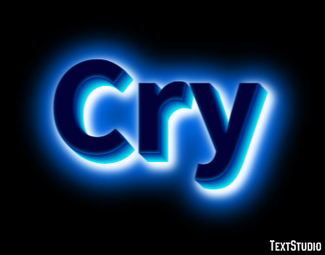 Cry Tekst Effect