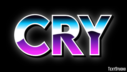Cry Efeito de texto