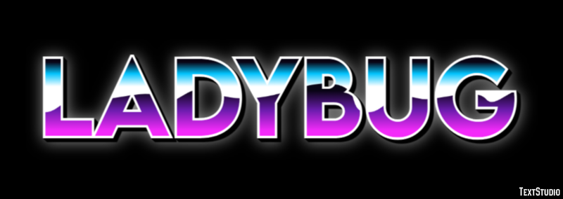 Ladybug Efecto de Texto