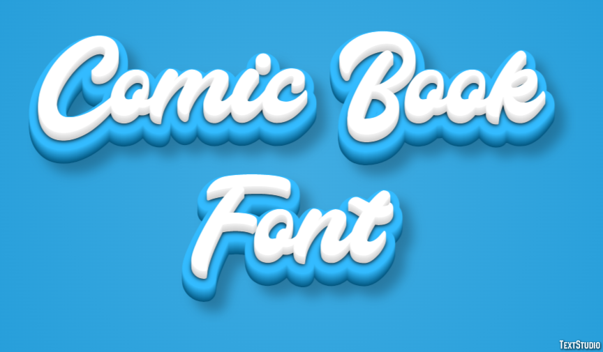 Comic Book Font Effet de Texte