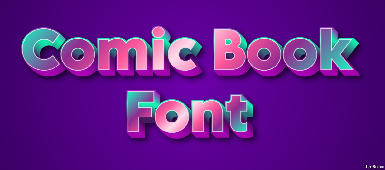 Comic Book Font Effet de Texte