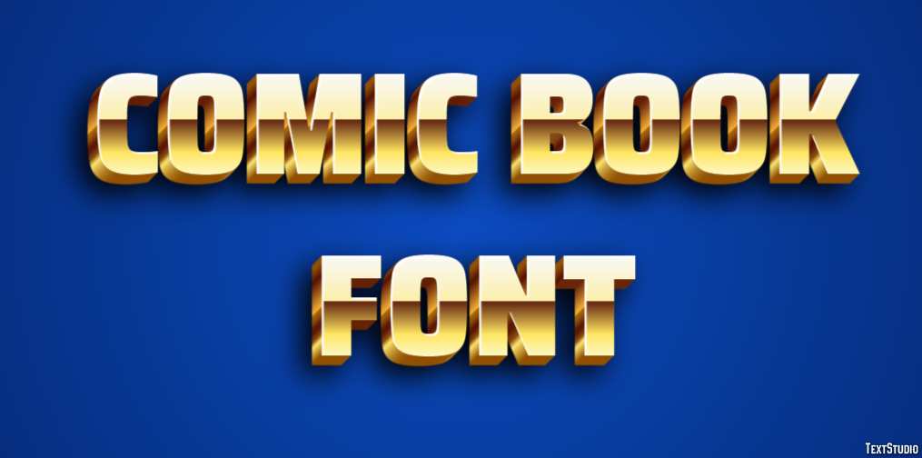 Comic Book Font Effet de Texte