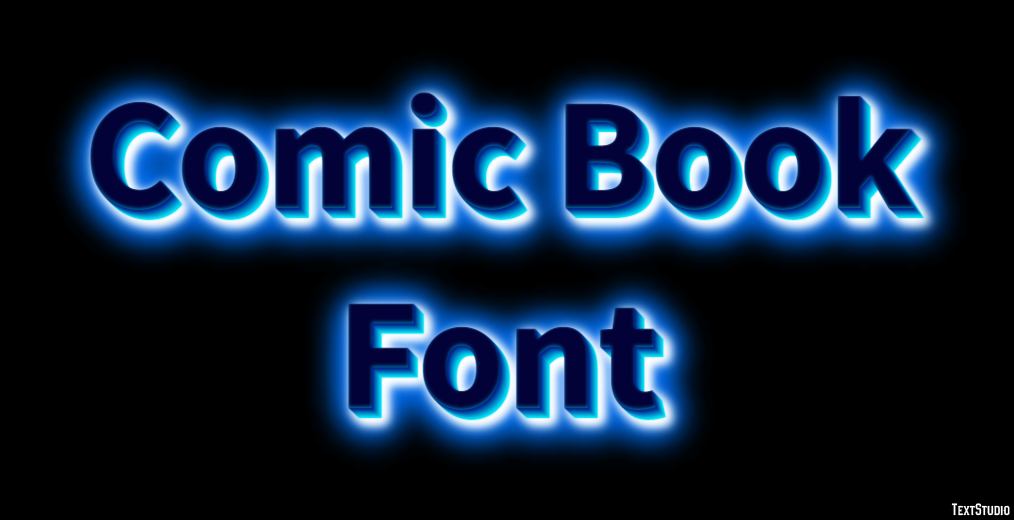 Comic Book Font Эффект текста