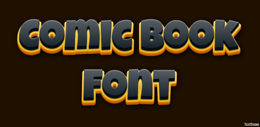 Comic Book Font Effet de Texte