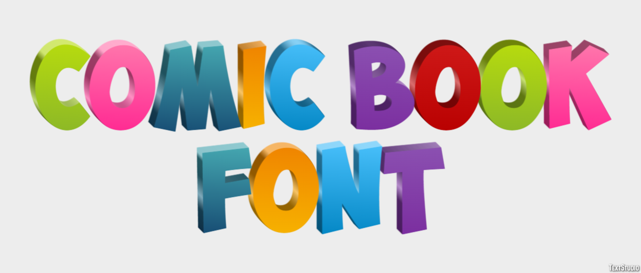 Comic Book Font Effet de Texte