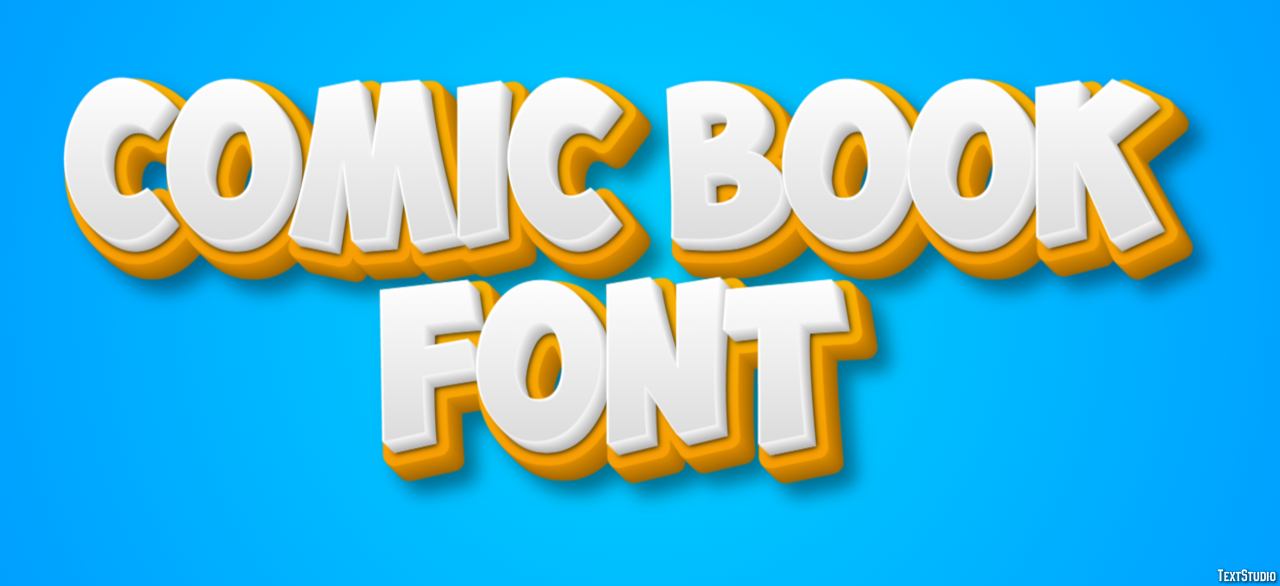 Comic Book Font Effet de Texte