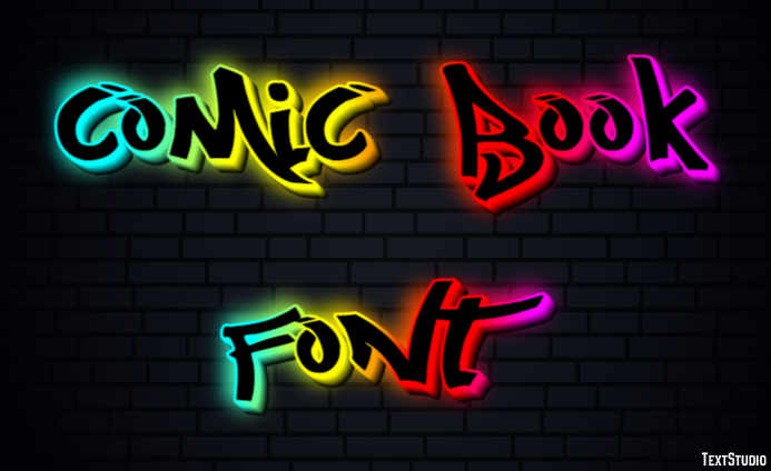 Comic Book Font Text Effect
