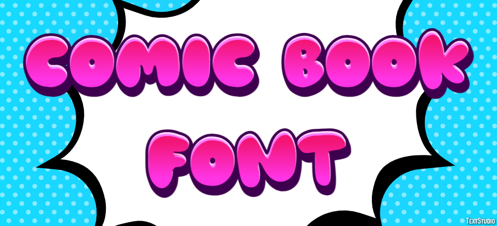 Comic Book Font Эффект текста