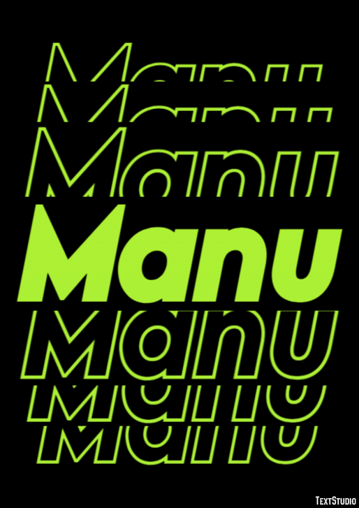Manu テキスト効果