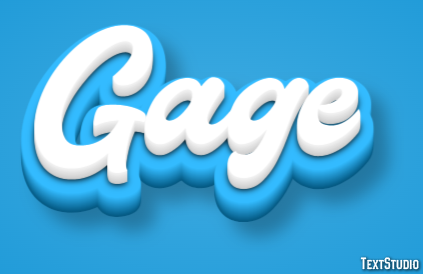 Gage Efekt tekstowy