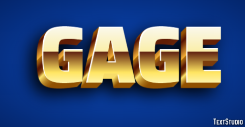 Gage Efekt tekstowy