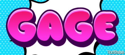 Gage Texteffekt