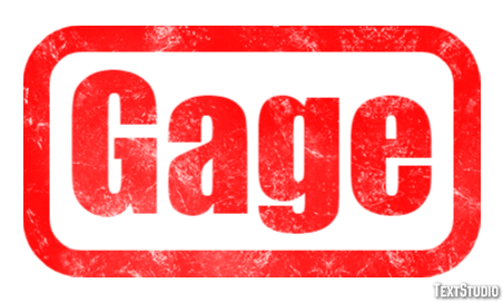 Gage Texteffekt