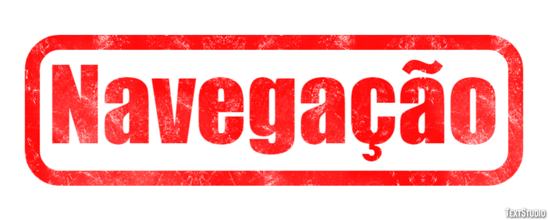 Navegação Efeito de texto