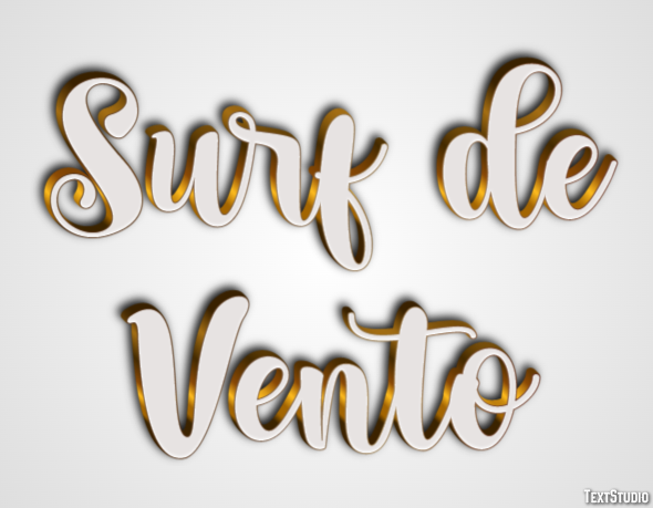 Surf de Vento Efeito do texto