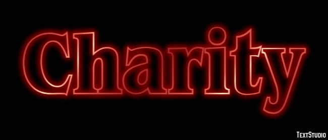 Charity Text Effect