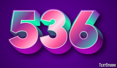 536 Efecto de Texto