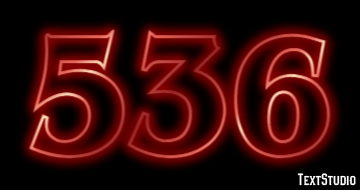 536 Text effect