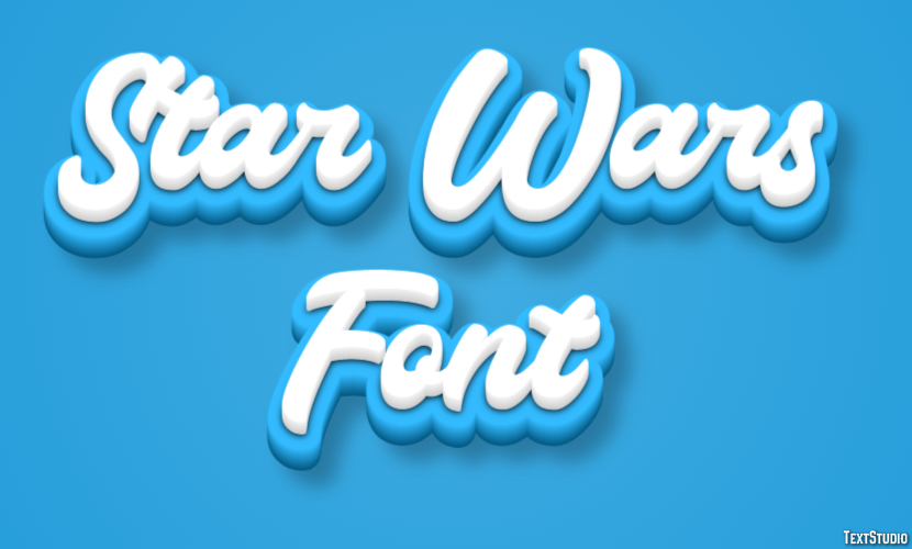 Star Wars Font Efekt tekstowy