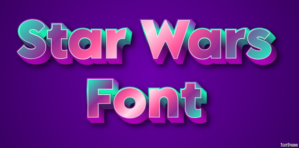 Star Wars Font Texteffekt