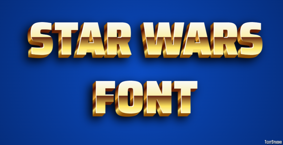 Star Wars Font Efekt tekstowy
