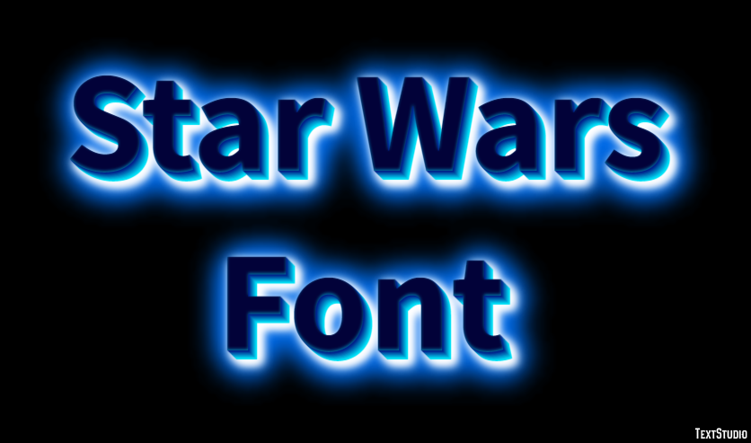 Star Wars Font Efekt tekstowy