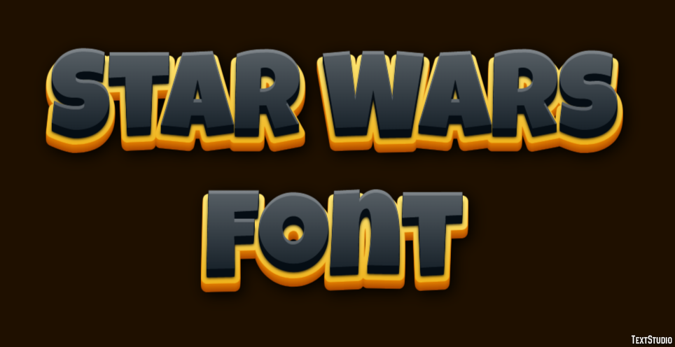 Star Wars Font Efekt tekstowy