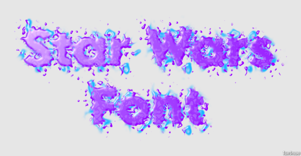 Star Wars Font Efekt tekstowy